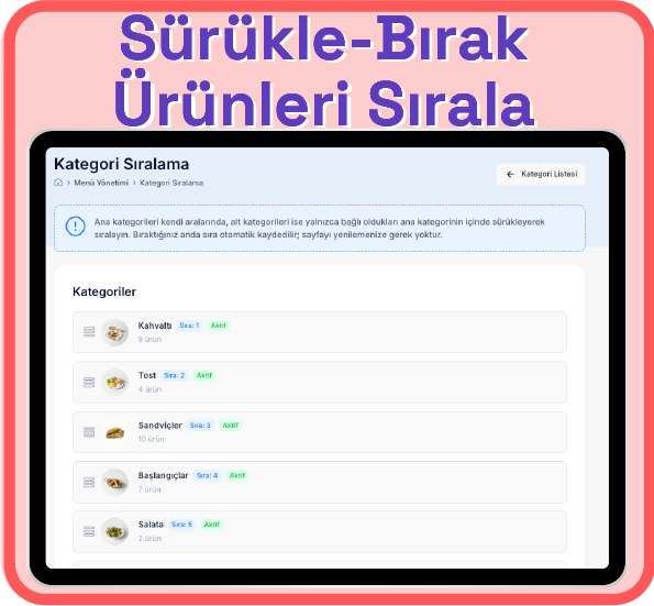 📋 Kategori Bazlı Kolay Gezinme