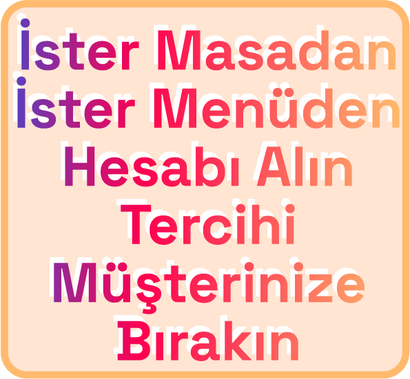 💳 Masadan Güvenli Online Ödeme Seçeneği